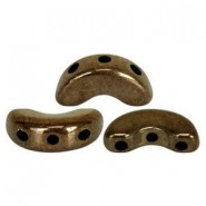 Les perles par Puca® Arcos kralen Dark gold bronze 23980/14485